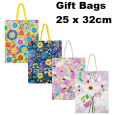Large Gift Bag -Everyday Flowers - Size 25 x 32cm